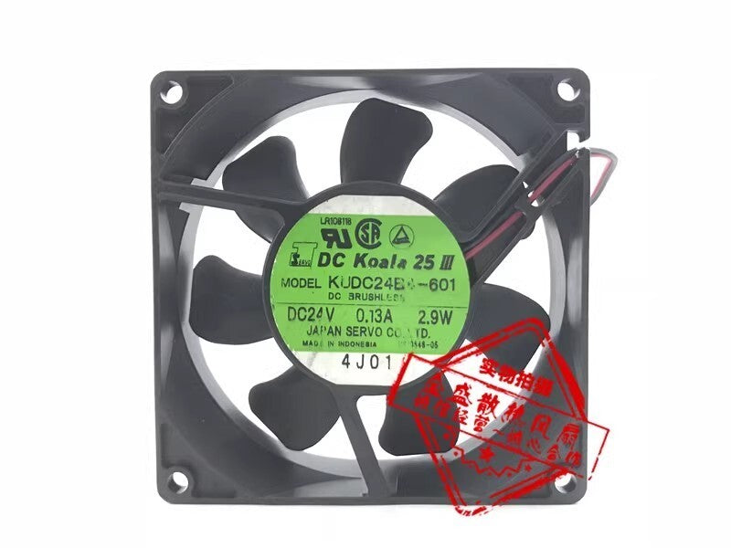 SERVO KUDC24B4-601 9025 DC24V 0.13A 2.9W 9CM 2-Wire Inverter Cooling Fan