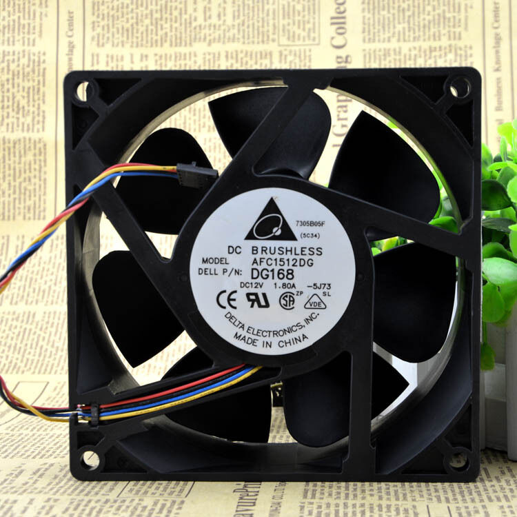 Delta AFC1512DG fan 150*150*50mm fan 12V 1.80A 4pin 5hole for dell DELL WS690