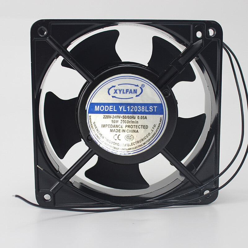 XYL YL12038LST 220V-240V 0.05A 10W 2 wires 12CM 12038 fan