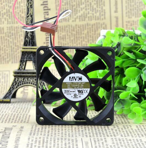 1 pcs AVC Fan F7015B12MY 7015 7CM DC 12V 0.2A 3 Pin