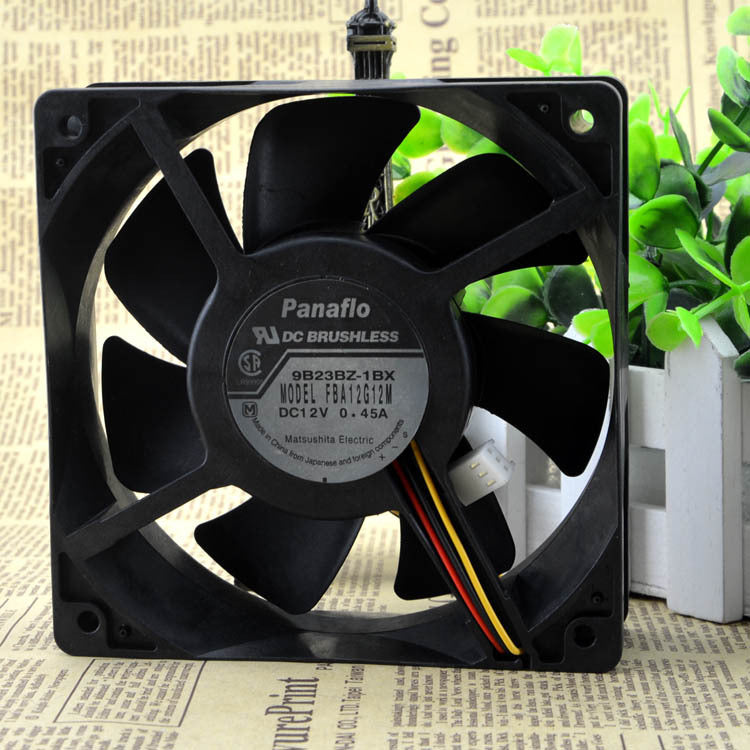 2pcs Panaflo FBA12G12M fan 120*120*38mm 12cm 12V 0.45A 3pin