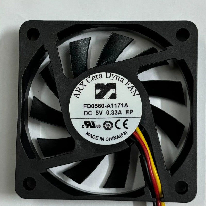 1 PCS ARX Fan FD0560-A1171A DC5V 0.33A 6010 6cm 3 wire cooling fan