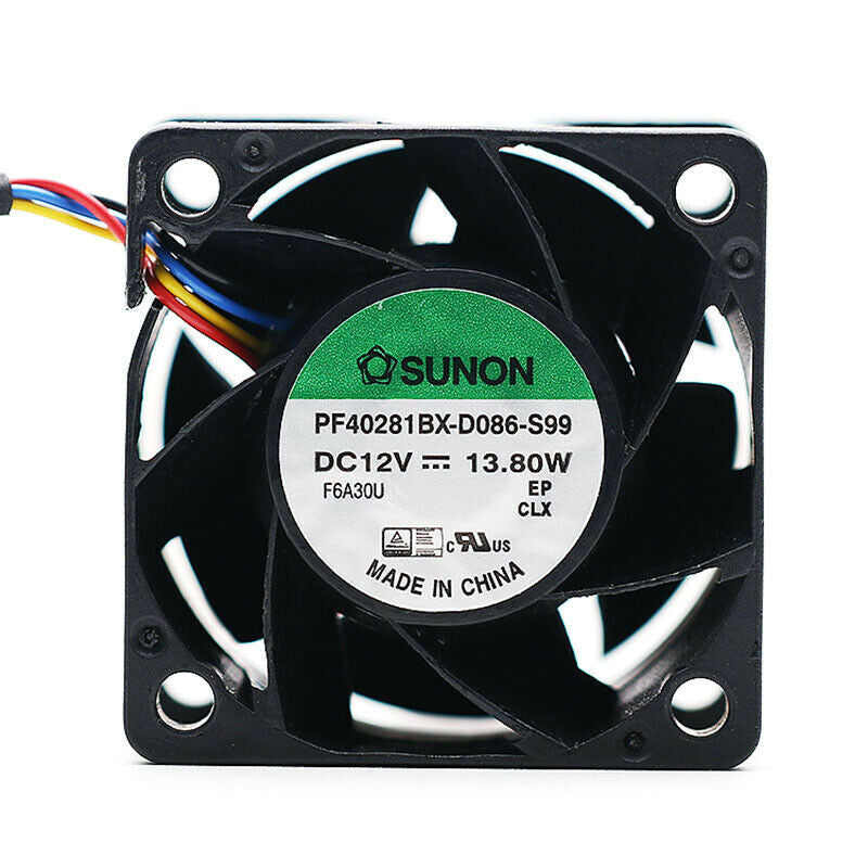 SUNON PF40281BX-D086-S99 40*40*28MM 4CM DC12V 13.8W PWM 4Pin Cooling Fan