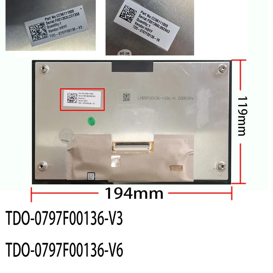 2022-23 Replacement LCD Display Touch Screen Hyundai Kona / EV RADIO Navigation