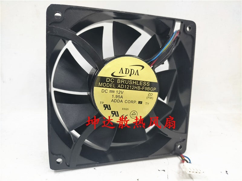 ADDA AD1212HB-F9BGP 120mm*38mm Case Fan 12V 1.95A 200CFM PC Cooling 3-Pin Fan