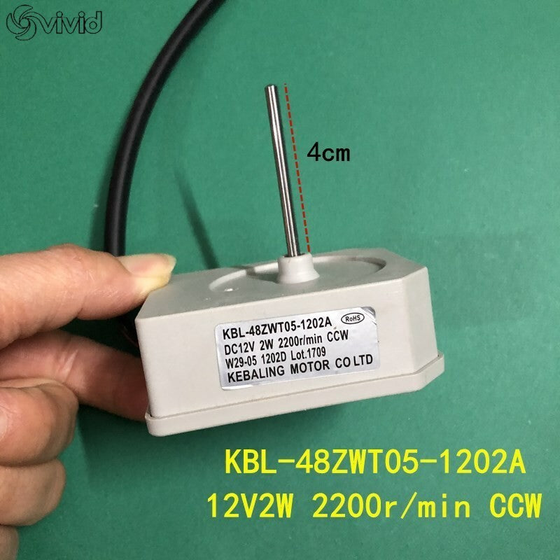 KBL-48ZWT05-1202A 12V Fan Motor Heat Sink 2200r/min For Omar TCL Refrigerator