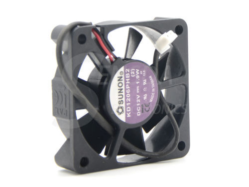 Original SUNON KD1206PHB2 60*60*15mm 12V 1.9W 2Wire Silence axial Cooling fan