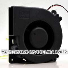 12CM 12032 Turbo Fan Double Ball Blower YY12032H12B 12V 0.80A