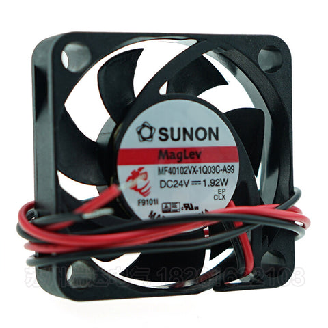 SUNON 40*40*10MM MF40102VX-1Q03C-A99 DC24V 1.92W 4CM 2wires Cooling Fan
