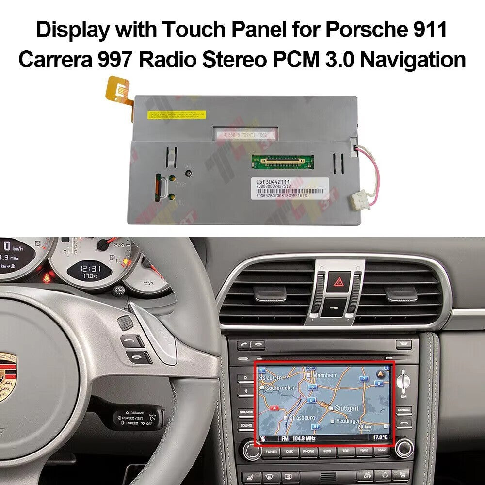 Display For Porsche Cayenne 911 997 Boxster Cayman 987 Radio Stereo PCM 3.0 Navi