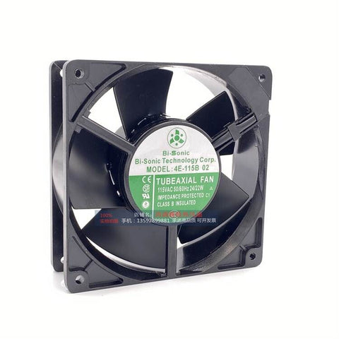 1 PCS Bi-Sonic Fan 4E-115B 02 AC115V All-Metal Axial Flow Fan 12038 12cm