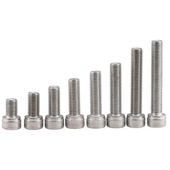 10/20/50PCS M2 M3 M4 M5 Stainless Steel Hex Bolt Socket Cap Screws Head DIN912