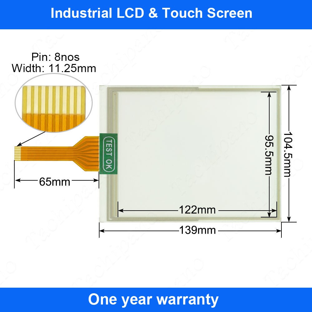 Touch Screen for EA7-T6C EA7-T6CL EA7-T6C-S EA7-T6CL-R with Protective Film