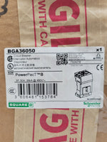 Square D BGA36050 PowerPact I-Line Circuit Breaker 50A 3P 600Y/347V BG50 Green
