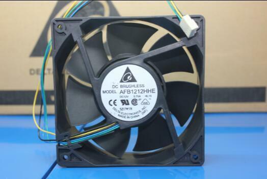 AFB1212HHE 120*120*38mm 12cm DC 12V 0.70A Double Ball Bearing 4-line Cooling fan