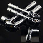 6mm-24mm Metric L Shaped Angled Open Hex 6 point Socket Wrench Doubleend Spanner
