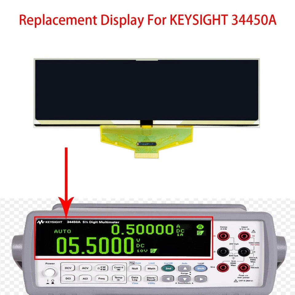 5.5" Display LCD Oled For Keysight Agilent 34450A LCD Display Replacement(GREEN)
