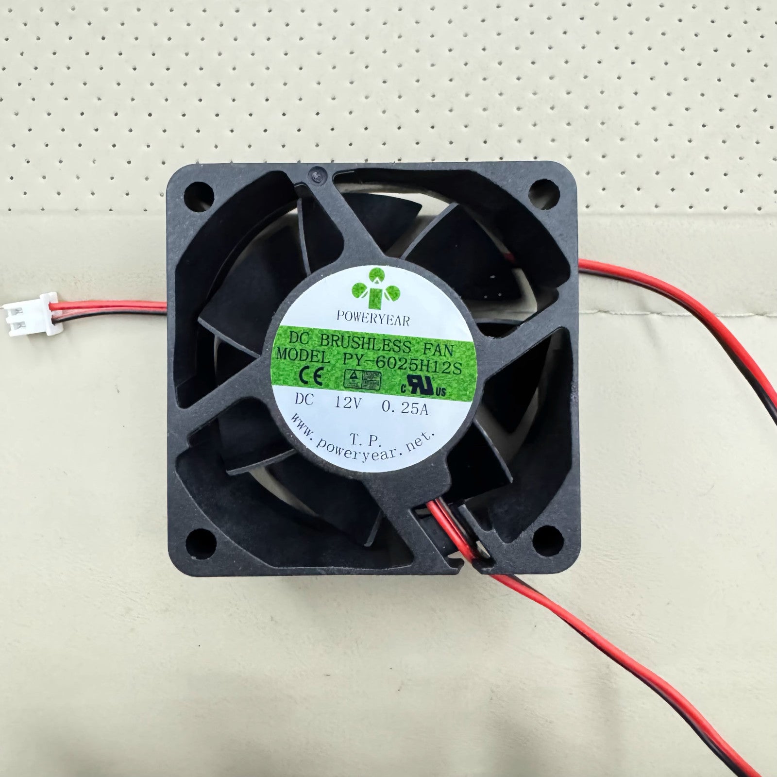1PCS PY-6025H12S DC12V 0.25A 6CM Chassis Cooling Fan 60*60*25MM