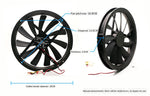 250mm 25cm DC 12V 1200RPM 40DBA Molex 4D 250X30 mm PC Computer Case Cooling Fan