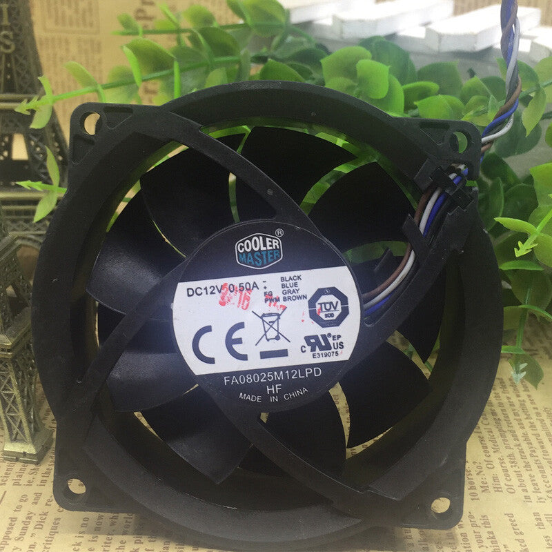 CoolerMaster 80*80*25MM FA08025M12LPD 12V 0.50A 804057-001 fan CPU fan