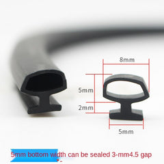 10Meters Bottom width 5/6/7mm sealing strips bridge aluminum door/window sealed