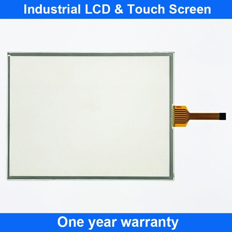 Touch Screen Panel Glass AMT10756 91-10756-00A 1071.0164A + Overlay Film