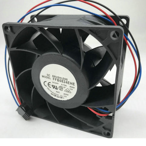 For Delta FFB0824EHE 80*80*38mm 24V 0.75A Inverter Cooling Fan 3-wires