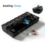 7 days weekly pill box 14 grids medicine tablte dispenser torage container