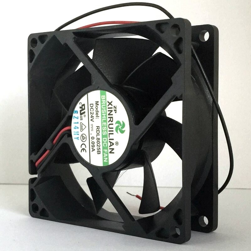 8cm 24V cooling fan 80mm RDL8025B 8025 DC 24V 0.09A 2Line cooling fan 80*80*25MM