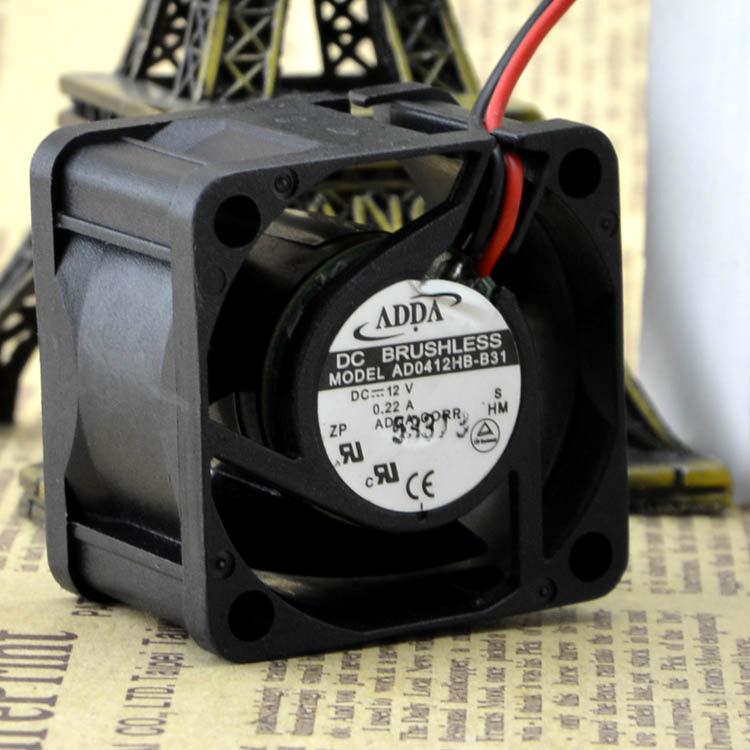 ADDA 4028 AD0412HB-B31 12V 0.22A 2wire cooling fan 40 * 40 * 28MM 2-Pin