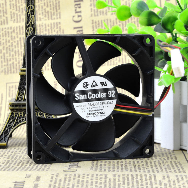 San Ace 9AH0912P4H041 92x92x25mm DC 12V 0.17A 4 Pin PWM Chassis Cooling Fan