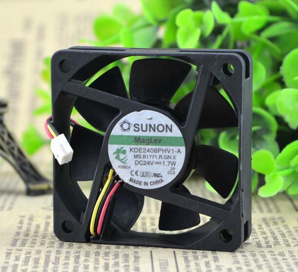 1Pcs SUNON KDE2406PHV1-A DC24V 1.7W 6CM cooling fan