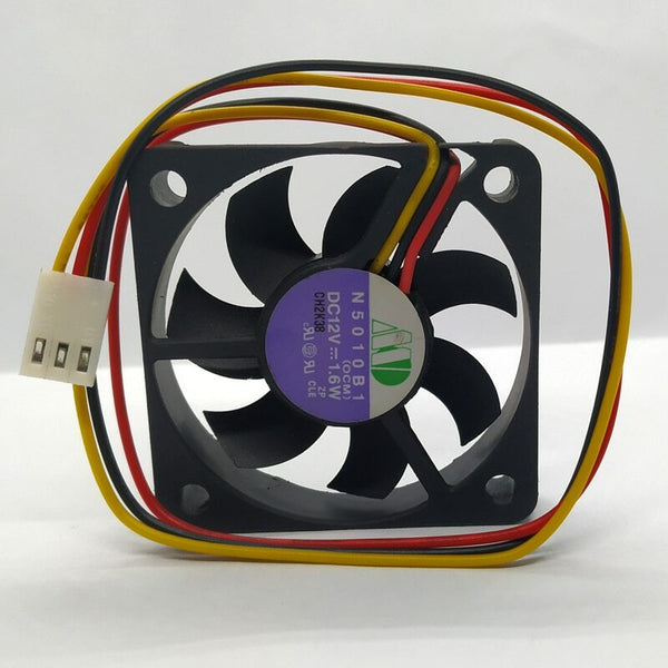 5010 N5010B1 DC 12V 1.6W 50*50*10mm 5CM 3-wire CPU cooling fan