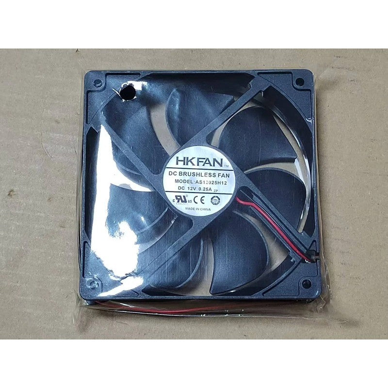 1 PCS HK FAN Fan AS12025H12 DC12V 0.25A 12025 12CM 2-wire cooling fan