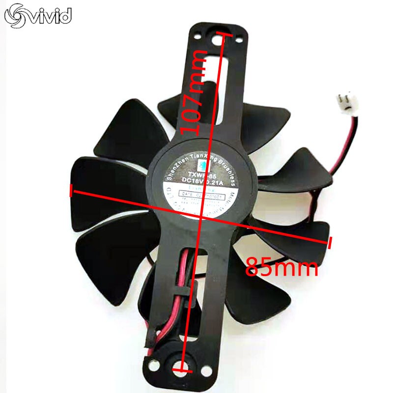 TXWF-85 DC18V 0.21A for C21-RK2122 RT2156 Induction Cooker Cooling Fan 2Pin
