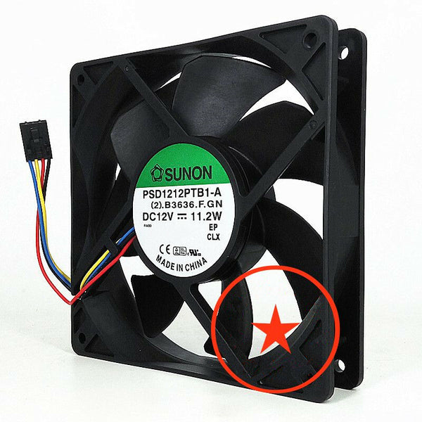 SUNON PSD1212PTB1-A 12V 0.93A 11.2W 12CM 12025 Dell PWM cooling fan 4pin