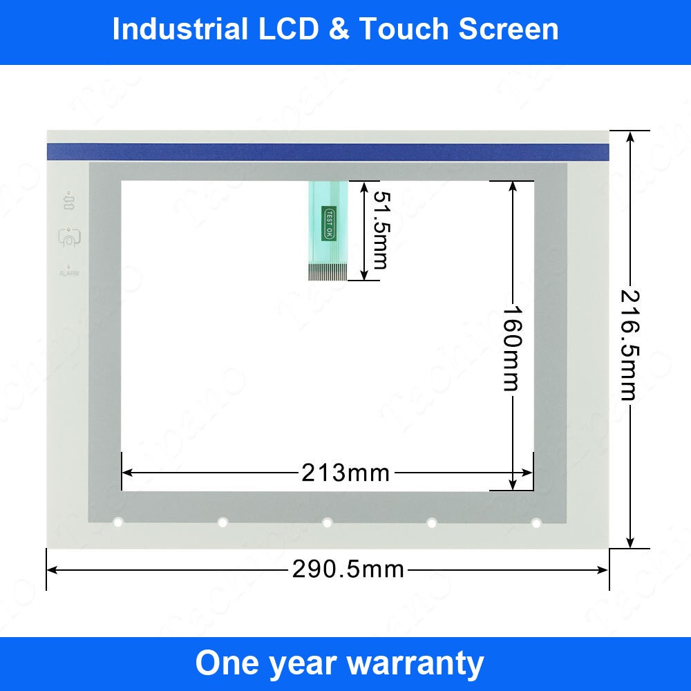XBTF034510 Touch Screen for Schneider XBT-F034510 with Front Overlay