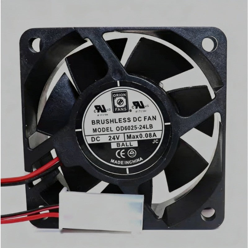 1 PCS ORION FANS Fan OD6025-24LB DC 24V 0.08A 6025 6CM 2 Wire