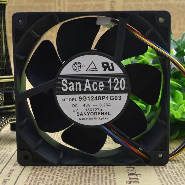 San Ace 120 12038 48V 0.25A 9G1248P1G03 12cm Motor protection cooling FAN