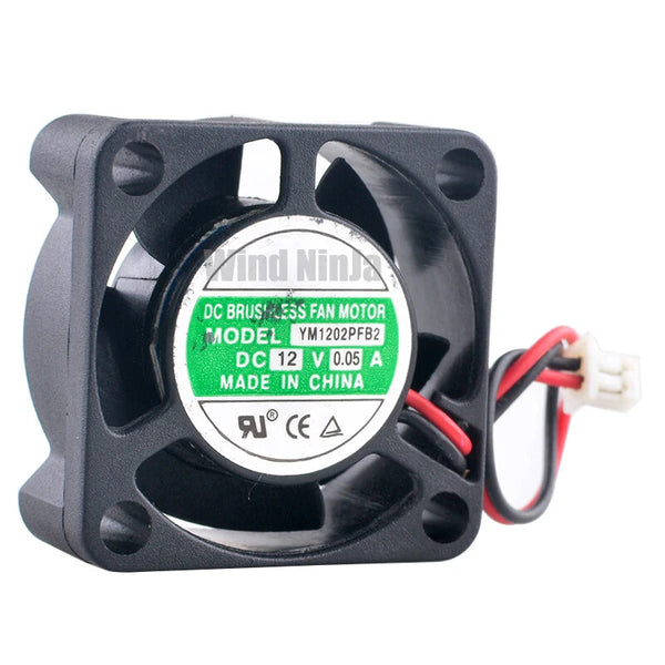 YM1202PFB2 2.5cm 25mm fan 25x25x10mm DC12V 0.05A 2pin Ball bearing cooling fan