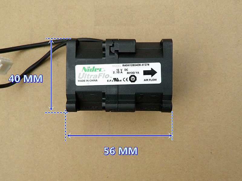 Nidec R40W12BS4D8 12V 2.1A server High speed cooling fan -Violent pressurization