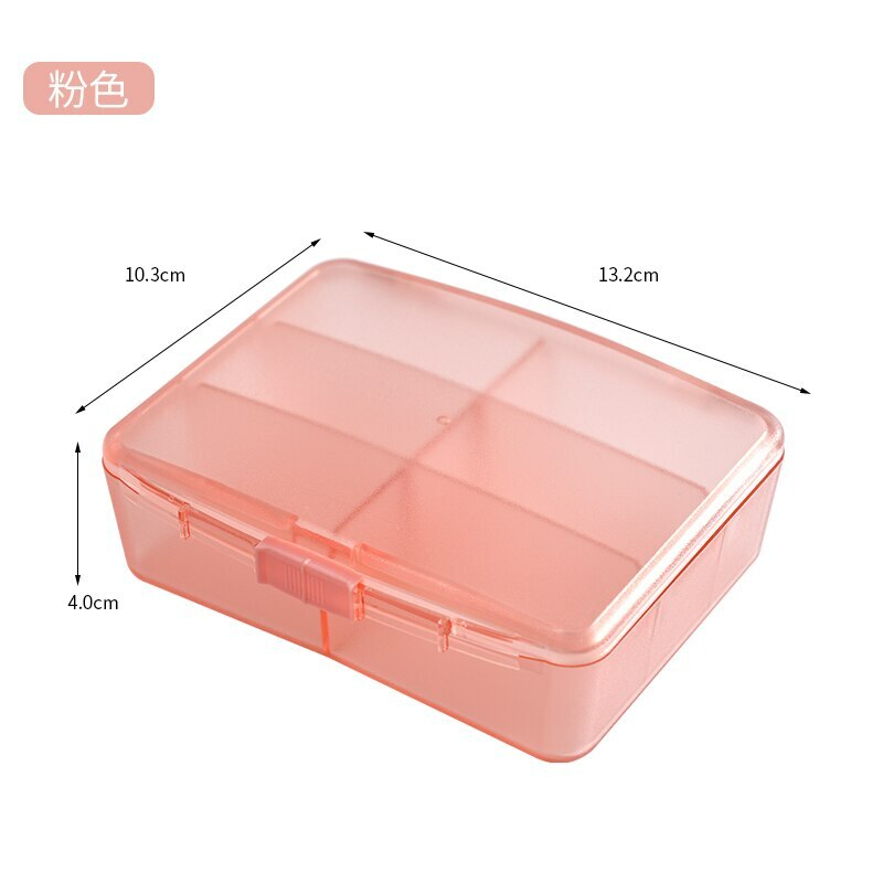 Medicine Pill Box 6 large Grids Pills Box for Vitamin/ capsule pill case