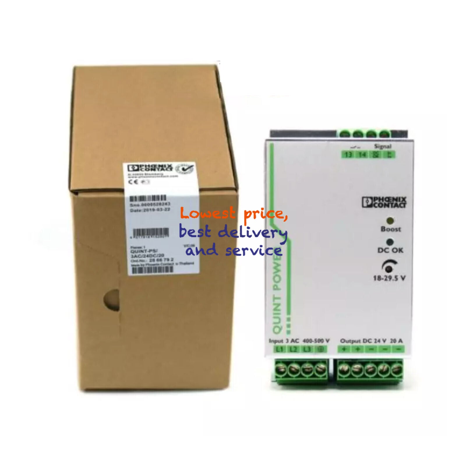 New Sealed Box PHOENIX CONTACT QUINT- PS /3AC/24DC/20 2866792 Power Supply Unit#