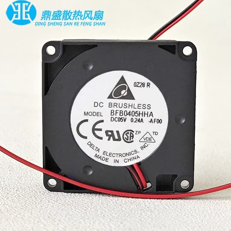 Delta BFB0405HHA 4010 5V 0.24A 4CM 2-Wire Silent Cooling Fan