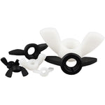 M3 M4 M5 M6 M8 M10 M12 Nylon Wing Nut Wing Nut Plastic Hand Tightening Wing Nut