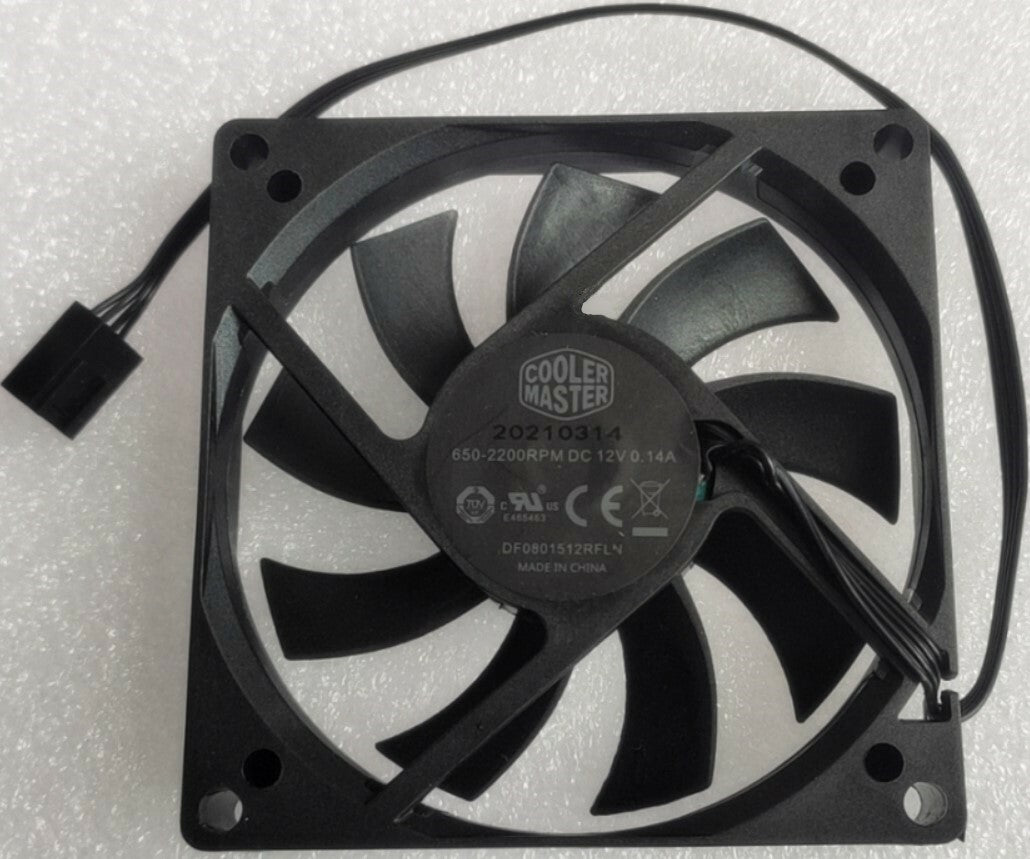Cooler Master DF0801512RFLN 8CM DC 12V 0.14A PWM speed control CPU cooling fan