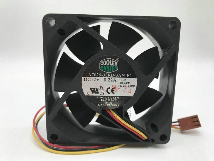 Cooler Master A7025-33RB-3AN-F2 DC12V 0.22A 7025 70mm silent cooling fan 3pin