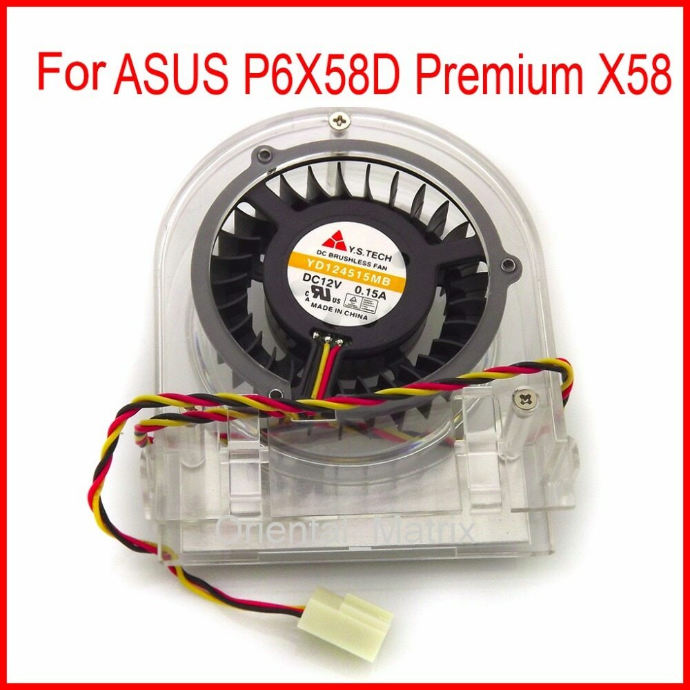 YD124515MB DC12V 0.15A 3Pin For ASUS P6X58D Premium X58 Cooling Fan