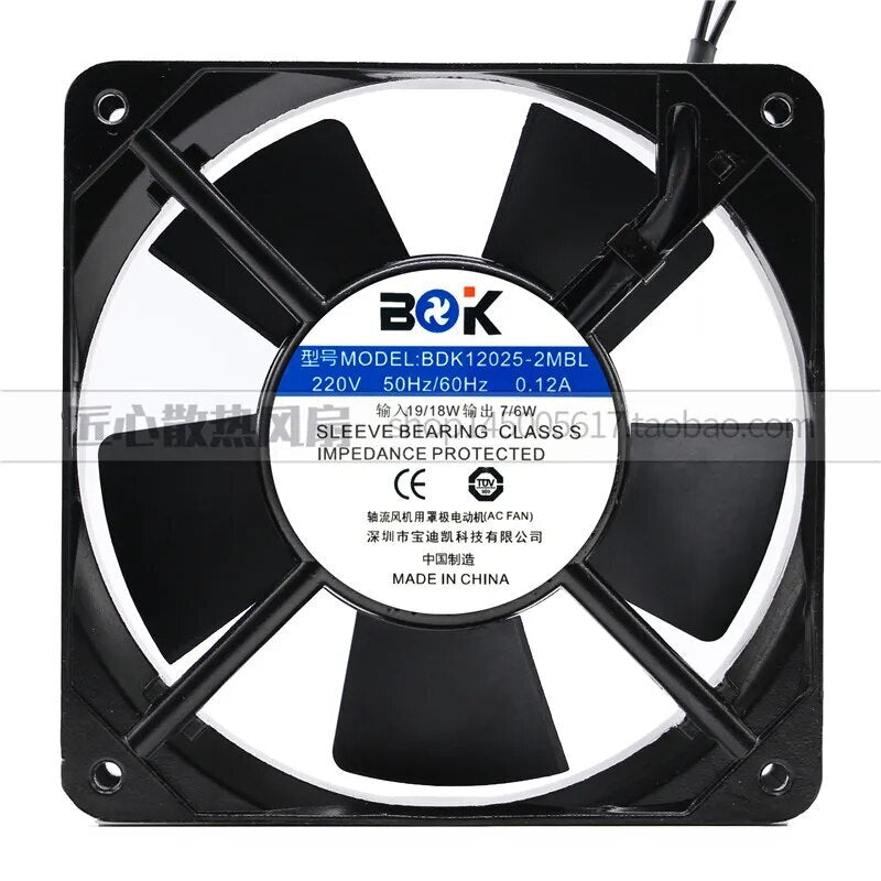 BDK12025-2MSL 220V 12025 0.12A 12cm AC axial flow bearing cabinet cooling fan