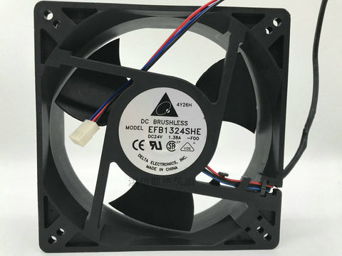 DELTA EFB1324SHE 127*127*38MM 12.7CM DC24V 1.38A 3Pin Cooling Fan